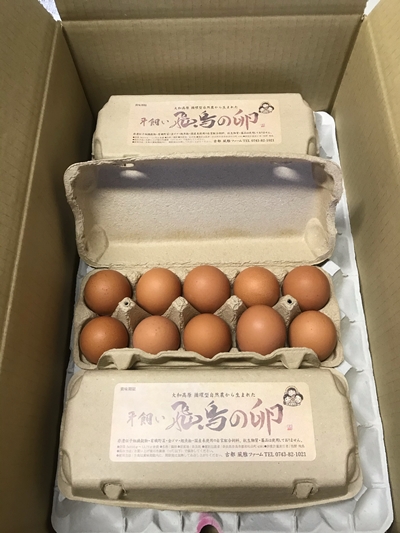 （冷蔵）美味しい　平飼い　飛鳥の卵　８０個／古都　風雅ファーム　鶏卵　たまご　玉子　奈良県　宇陀市