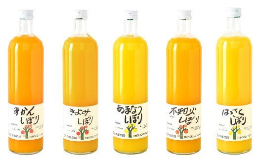 79 5種みかんジュース　大瓶（750ml）9本セット(A79-2)