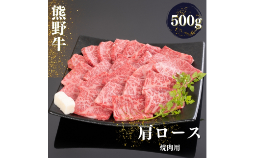 熊野牛 肩ロース 焼肉用 500g【mtf421】