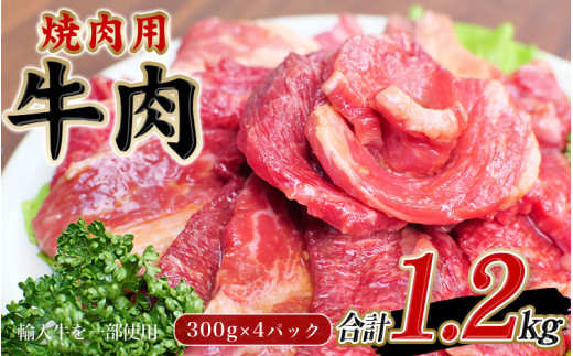 牛タレ仕込味付焼肉 300g×4パック 合計1.2kg【冷凍】 / 肉 牛肉 牛 小分け 味 焼き肉 焼肉 【tnk204】