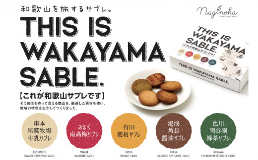 THIS IS WAKAYAMA SABLE サブレ 計15枚入り / サブレ ご当地 南高梅 有田みかん 醤油 緑茶 牛乳【dnk003A】