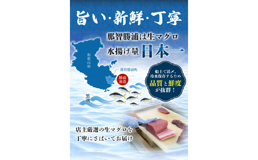 産地直送！ 紀伊勝浦産 天然生マグロ 約250g(1柵)  冷蔵便 ※ビンチョウ・キハダ・メバチのいづれかをお届け まぐろ マグロ 鮪 生マグロ 刺身 柵 海鮮 海の幸 魚 魚介 新宮市【sko001】