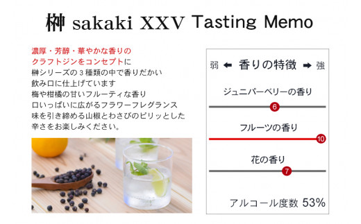 榊 sakaki PREMIUM XXV クラフトジン 紀州熊野蒸溜所1本 / お酒 酒 ジン【prm009】