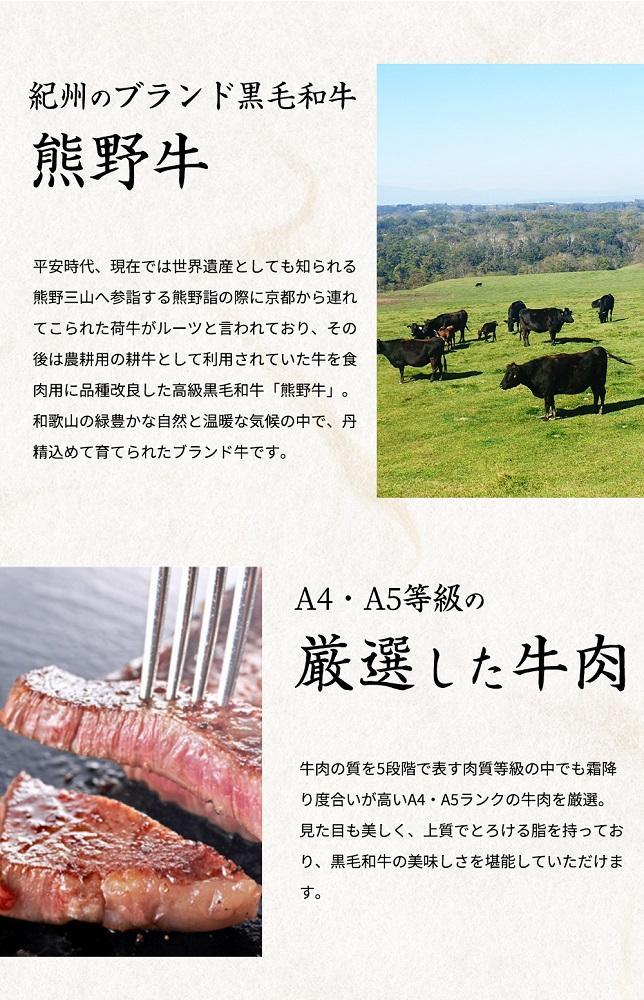 熊野牛A4以上ヒレシャトーブリアンステーキ100g×2枚＆霜降りサーロインステーキ180g×2枚