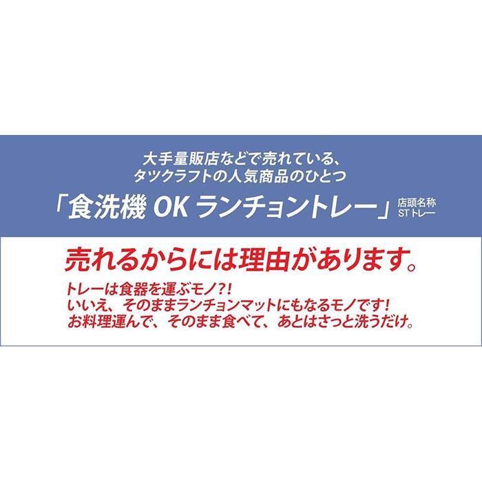 【グリーン×イエロー2枚組】ST ランチョン トレー M 33cm マーチ タツクラフト 【Tk90w】