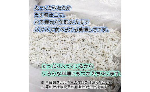 無添加☆釜揚げしらす！７００ｇ【訳あり　家庭用簡易包装】【NGT14】