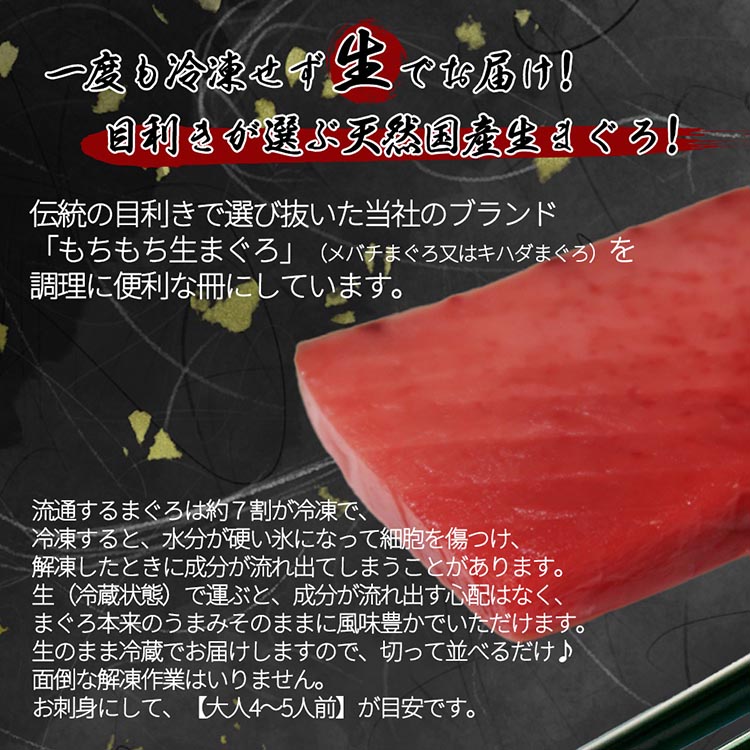 直送！天然生まぐろ 柵 500g ※離島への配送不可