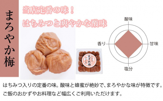 はちみつ梅干　紀州南高梅 産地直送　訳あり　皮切れ500g　まろやか梅