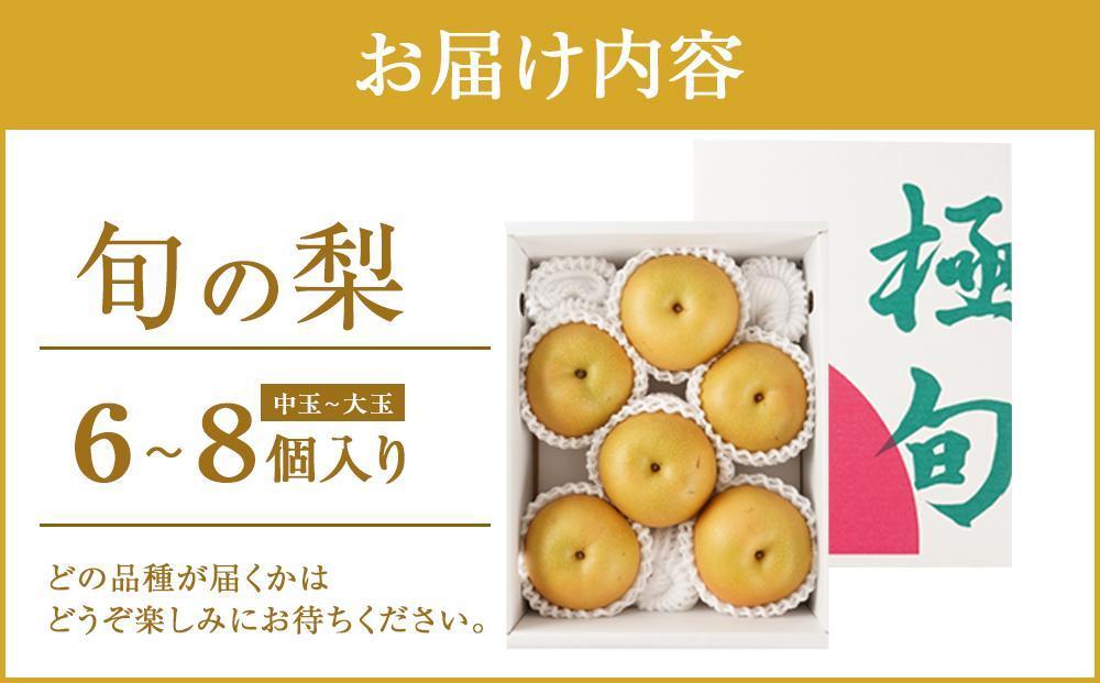 先行予約 旬の梨 極上 秀品（中玉～大玉）6～8個入り 【2025年8月末頃～9月中旬頃発送】【KG23】