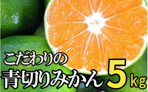 【2024年秋頃発送予約分】【農家直送】こだわりの青切りみかん 約5kg  有機質肥料100%　 サイズ混合　※2024年9月下旬より順次発送予定（お届け日指定不可）【nuk150A】