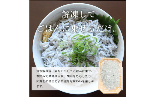 紀州和歌山湯浅産 釜揚げしらす 500g(100g×5) ※冷凍発送 シラス 釜揚げシラス 海産 海の幸 魚 さかな