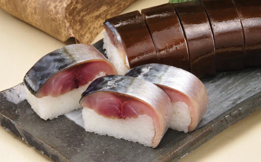 紀州和歌山の棒鯖寿司とあせ葉寿司（鯛4個・鮭3個）セット