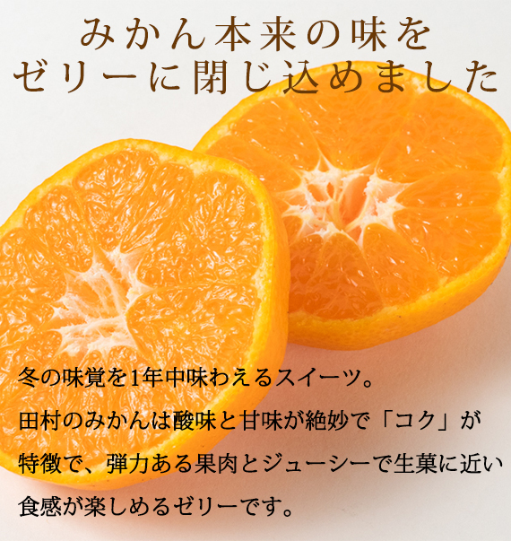 	紀州和歌山まるごとみかんゼリー 145g×12個（6個入×2箱） ※2024年10月上旬頃より発送予定 / みかん 蜜柑 フルーツ 果物 くだもの ゼリー