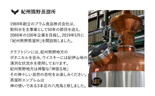 JAPANESE　CRAFT　GIN　熊野　クラフトジン　紀州熊野蒸溜所　500ml×2本