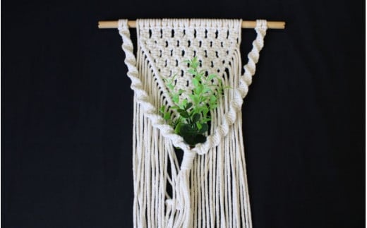 【ハンドメイド】マクラメ タペストリー /  マクラメ編み 壁掛け 手織り 敷物 雑貨 手作り