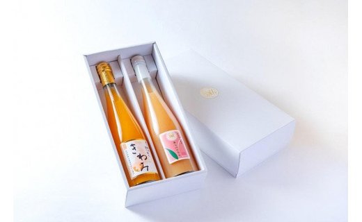 きわみみかんジュース/あら川の桃60%果汁入りドリンク 5００ml×2本入りアソートセット