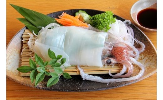 【ふるさと納税】島獲れ白いか ブランドイカ350g 大サイズ2杯セット