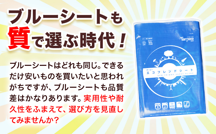 ブルーシート エコフレンドシート 3.6ｍ×5.4ｍ 株式会社ユーホー笠岡店《45日以内に出荷予定(土日祝除く)》岡山県 笠岡市 防災 防災グッズ 防災用品 災害 アウトドア エコ ターピーエコフレンドシート