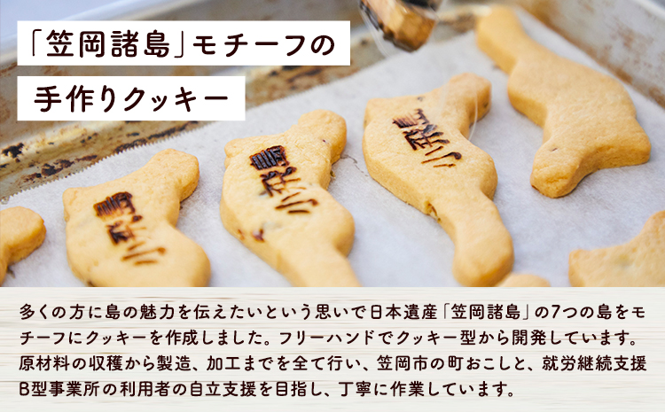 笠岡諸島クッキー 12個 多機能型事業所かさおか《45日以内に出荷予定(土日祝除く)》岡山県 笠岡市 クッキー お菓子 焼き菓子 スイーツ お土産 手作り おすすめ 素材 デザート おやつ ギフト 贈答