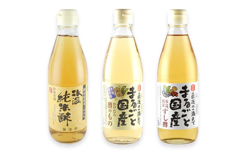 国産 すし酢 ・ 酢のもの酢 ・ 純米酢 360ml×3本 厳選 ギフト セット 酢 贈り物 プレゼント 岡山県 岡山 瀬戸内 瀬戸内市