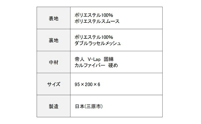 CLOTHMATTO タイプB シングル 硬め（95cm×200cm×6cm）【配達不可：沖縄・離島】 016109