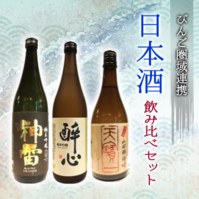 日本酒 飲み比べセット びんご圏域連携 天寶一（福山市）醉心山根本店（三原市）三輪酒造（神石高原町）　084001