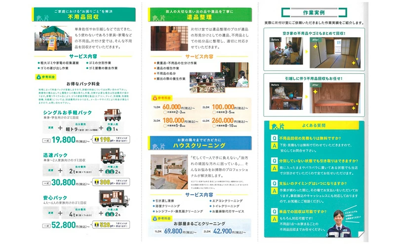 プロにお任せ お片付け 30,000円分チケット（10,000円×3枚）広島県三原市 片付け堂　121001