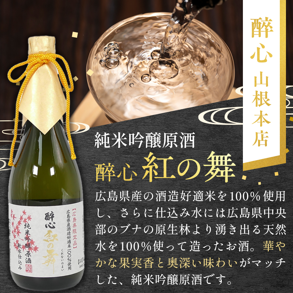 【びんご圏域連携】日本酒 飲み比べセット 天寶一「中汲み純米大吟醸40」（福山市）・醉心山根本店「醉心 紅の舞 純米吟醸原酒」（三原市）・中尾醸造「純米大吟醸 まぼろし」（竹原市） 162002