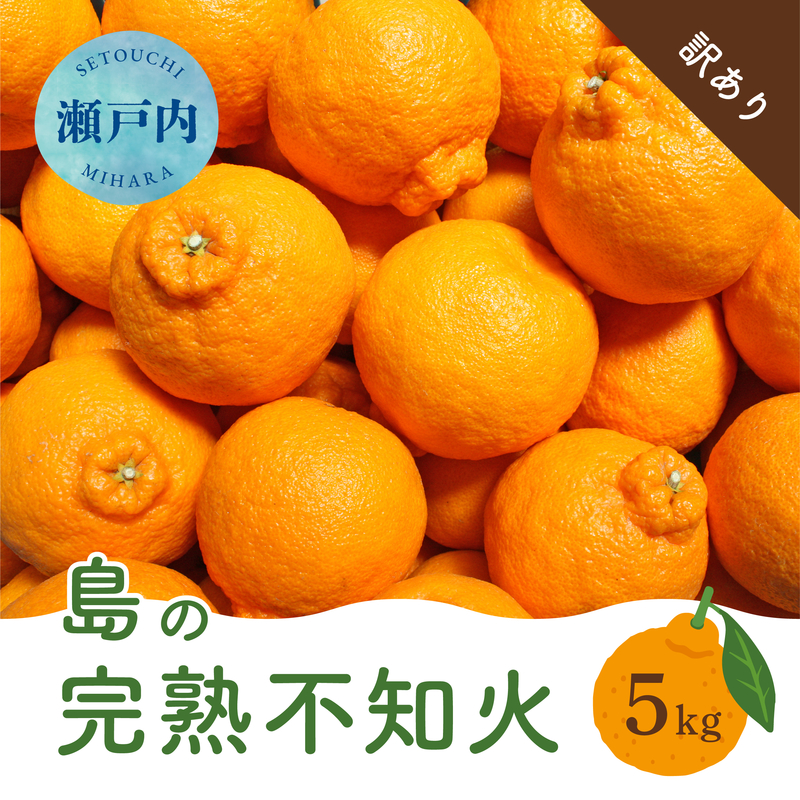 【先行受付】【訳あり】瀬戸内 島の不知火 約5kg 白鷺農園《2025年2月下旬-4月上旬頃出荷》 デコポン と同品種  旬 柑橘 フルーツ 果物 しらぬい デコポン わけあり 規格外 不知火 164003