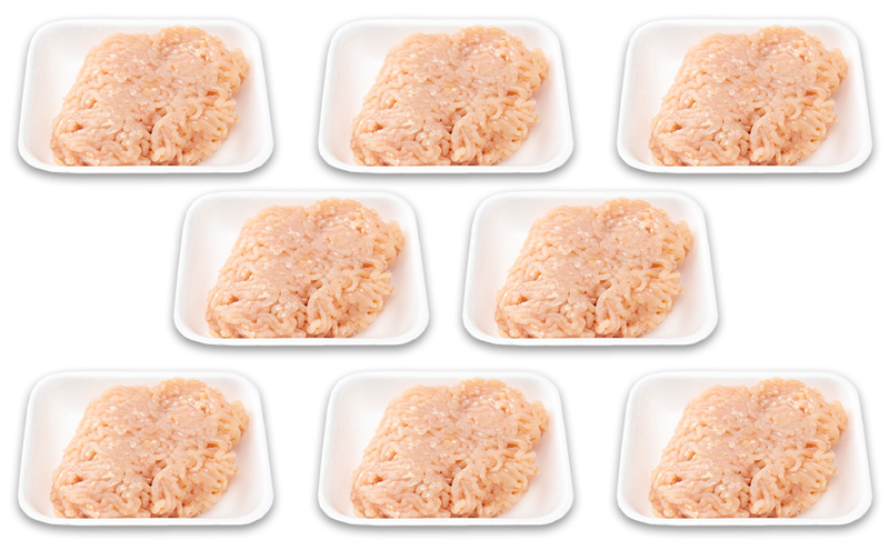 アスリート トレーニー ダイエット 低脂質 高タンパクな鶏むね肉 ミンチ 皮・脂なし 小分け 合計2kg(250g×8パック) 広島県産 みはら神明鶏  肉 お肉 鶏肉 鶏 胸 鶏むね ムネ肉