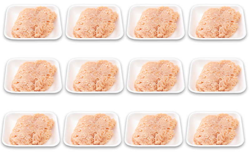 アスリート トレーニー ダイエット 低脂質 高タンパクな鶏むね肉 ミンチ 皮・脂なし 小分け 合計3kg(250g×12パック) 広島県産 みはら神明鶏  肉 お肉 鶏肉 鶏 胸 鶏むね ムネ肉