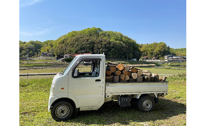 薪ストーブに最適！しっかり暖かい「カシ・クヌギ」乾燥薪（30cm）24kg×3セット 広島 三原 自然乾燥 森林整備