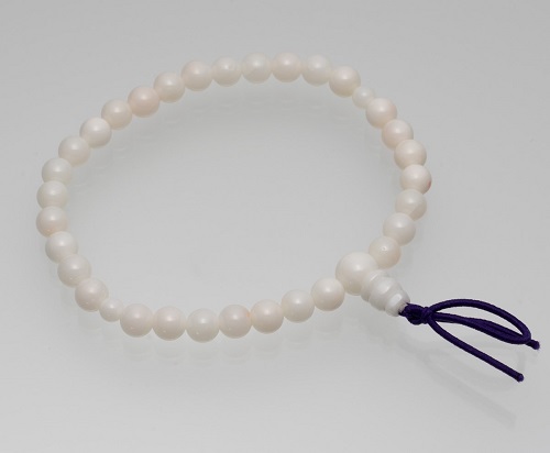 白珊瑚の数珠ブレスレット サンゴ プレゼント アクセサリー お守り 3月