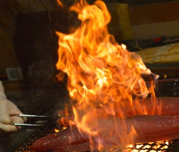 藁焼きかつおのたたき 大サイズ１節（約400g～500g）ポン酢１本付セット カツオのたたき 鰹 刺身 高知 海産 冷凍【R01128】