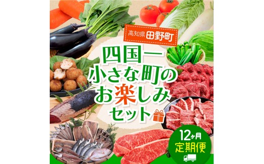 【四国一小さなまち】≪2024年1月発送開始≫★定期便 12ヶ月★～田野町お楽しみセット12回コース『A』～