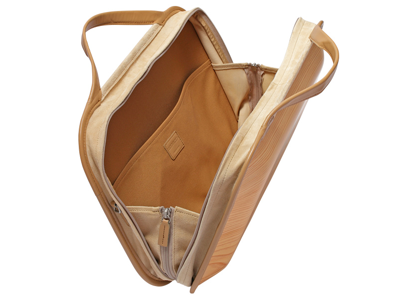 monacca-bag/Roots Natural（プレーン） 木製 ビジネスバッグ 個性的 カバン 鞄 B4サイズ対応 スギ 間伐材 メンズ レディース ファッション プレゼント 贈り物 父の日 高知県 馬路村
