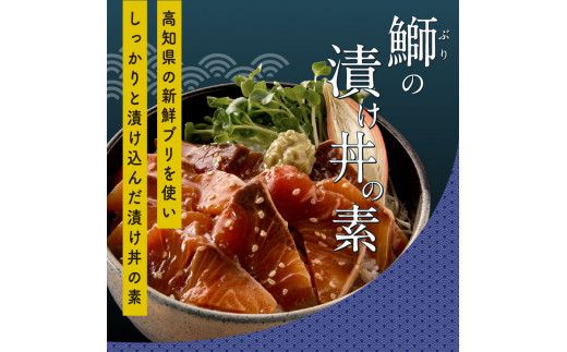 海鮮 支援 訳ありかつおたたき1節＋ぶり漬け丼の素1食 冷凍 保存食 小分け 惣菜 そうざい パック 漬け 本場 高知 海鮮丼 パパッと 簡単 一人暮らし 人気 6000円 〈高知市共通返礼品〉