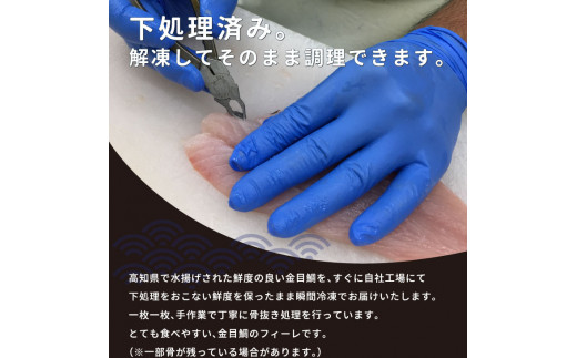 数量限定　海鮮金目鯛のフィーレ900g＜高知市共通返礼品＞