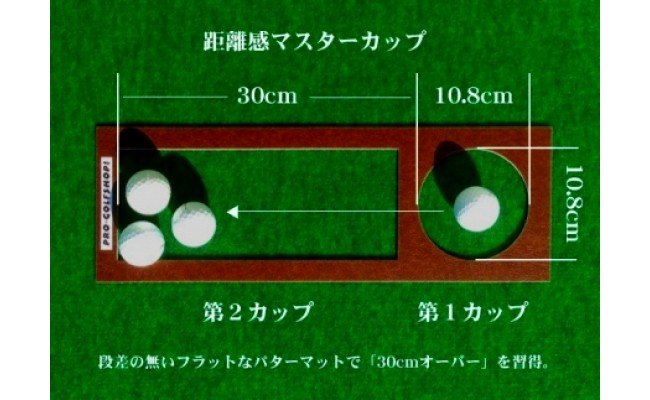 ゴルフ練習用・最高速EXPERTパターマット30cm×3mと練習用具（距離感マスターカップ、まっすぐぱっと、トレーニングリング付き）（土佐カントリークラブオリジナル仕様）【TOSACC2019】〈高知市共通返礼品〉