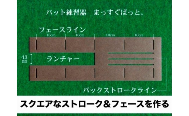 ゴルフ練習用・最高速EXPERTパターマット30cm×3mと練習用具（距離感マスターカップ、まっすぐぱっと、トレーニングリング付き）（土佐カントリークラブオリジナル仕様）【TOSACC2019】〈高知市共通返礼品〉