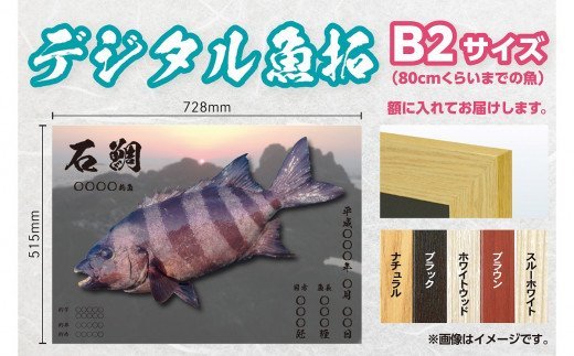 CM-024 【B2・デジタル魚拓ギフトカード】メモリアルフィッシュを釣れたてのままに。