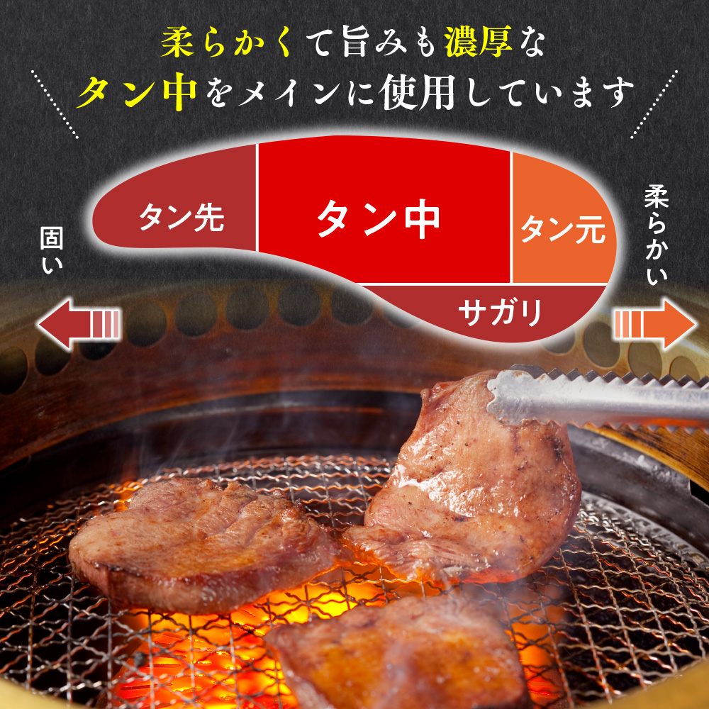 厚切り牛タン 焼き肉用 醤油タレ 1000ｇ 6人前 簡易包装 たん | タン中 たん元 スライス 牛肉 焼肉 バーベキュー BBQ お取り寄せグルメ 送料無料 GC004