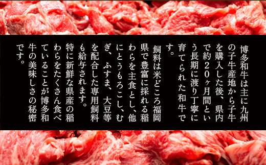 訳あり！博多和牛しゃぶしゃぶすき焼き用（肩ロース肉・肩バラ・モモ肉）400ｇ　DX008