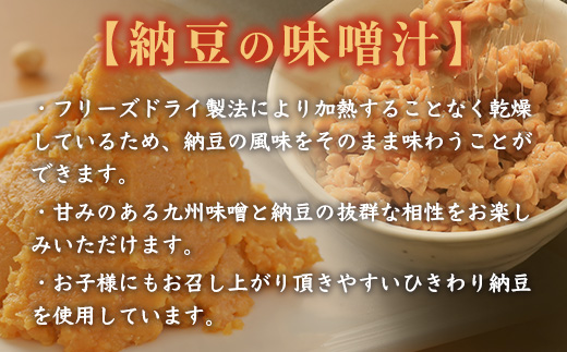 フリーズドライ業務用 納豆の味噌汁15食　BY008