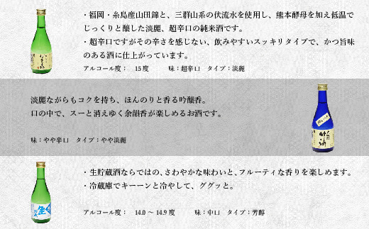 宇美町の蔵元「萬代」自慢の日本酒セットＡ 　RZ001