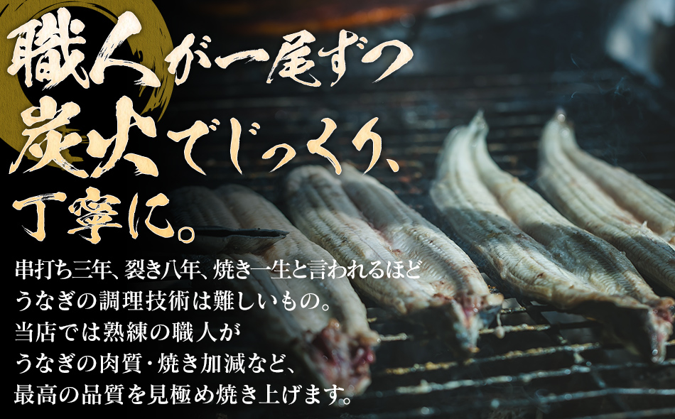 うなぎの特大白焼き（2尾）230g以上×2尾　AE05 