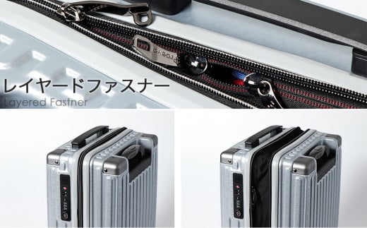 [PROEVO] スーツケース 機内持ち込み対応 ストッパー付き 拡張機能 8輪 静音 隠し拡張 S (SP-シルバー) [10012A]　AY227