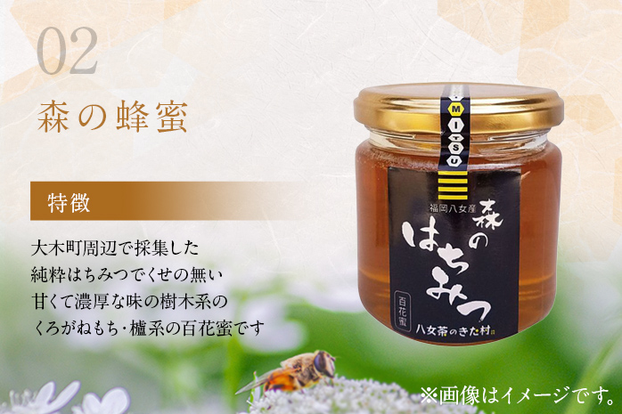 焙煎火入れ八女茶・国産蜂蜜セット(煎茶120ｇ・蜂蜜200g瓶)　BM001