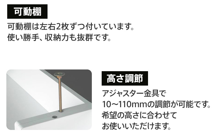 【色味：ホワイト】90センチ幅カウンター下収納庫扉タイプ 完成品 北欧風モダン収納庫 ホーム CI014W