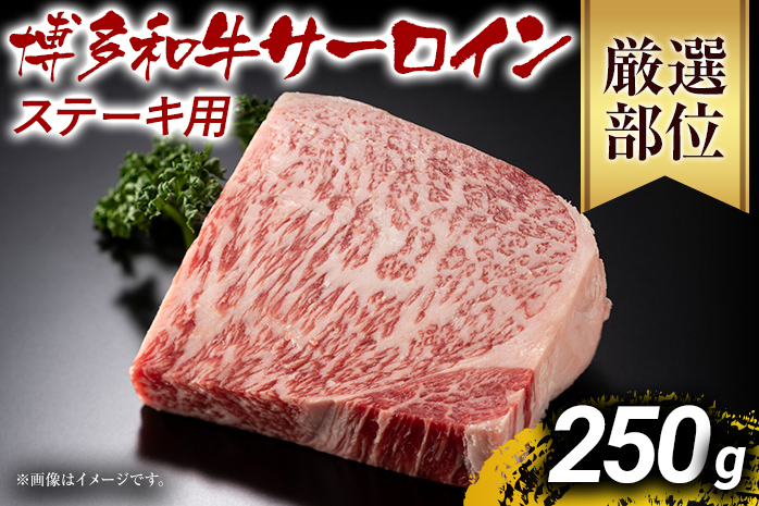 博多和牛サーロインステーキ 250g 黒毛和牛 お取り寄せグルメ お取り寄せ お土産 九州 福岡土産 取り寄せ グルメ MEAT PLUS CP011